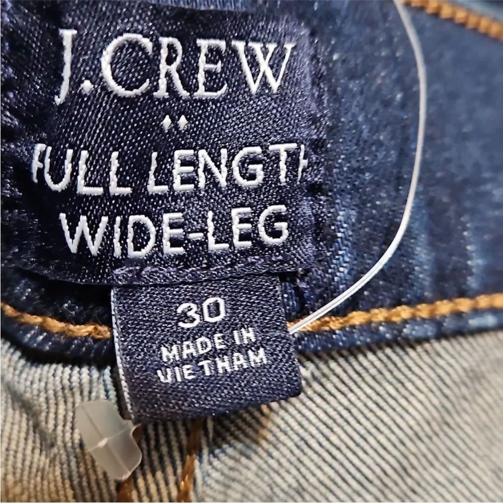 J.Crew Full-Length Wide-Leg Button-Fly Jeans | Size 30 - Picture 8 of 11